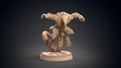 Methushael Great Yuan-Ti Warrior Miniature | Supreme Serpent Champion | 32mm Scale - Plague Miniatures