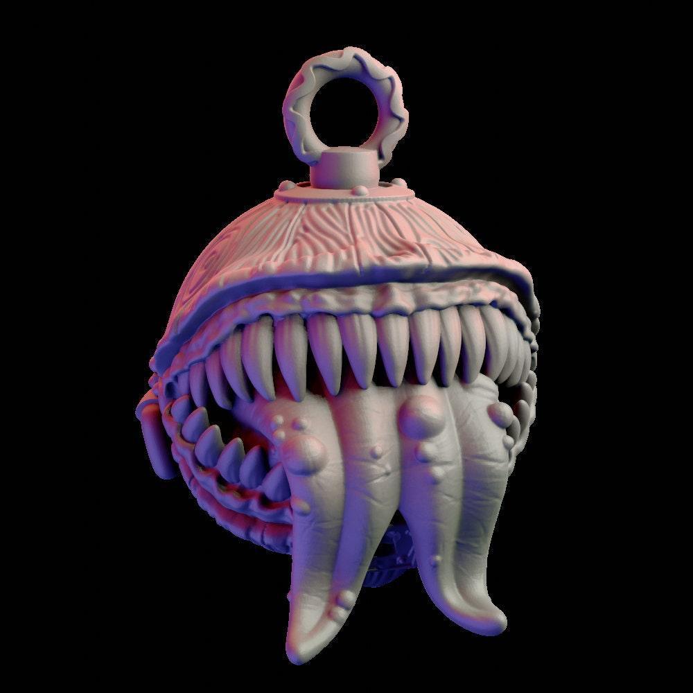 Mimic Chest Christmas DnD Ornament Ttrpg dnd decor | Tabletop Gaming | DnD Miniature | Dungeons and Dragons,DnD Christmas Gift - Plague Miniatures