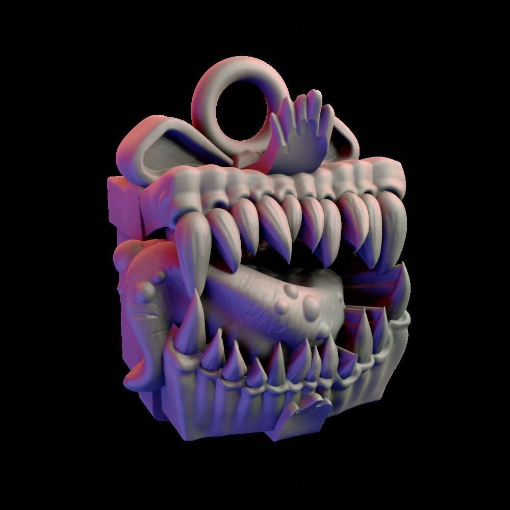 Mimic Christmas Present DnD Ornament | Tabletop Gaming | DnD Miniature | Dungeons and Dragons,DnD Christmas Gift - Plague Miniatures