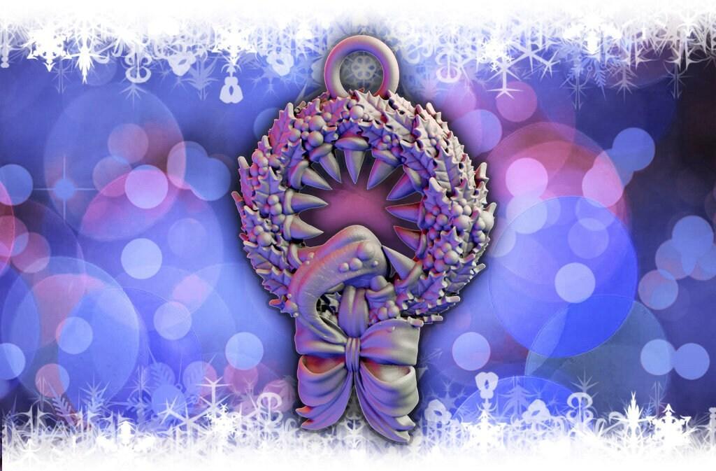 Mimic Wreath Christmas DnD Ornament | Tabletop Gaming | DnD Miniature | Dungeons and Dragons,DnD Christmas Gift - Plague Miniatures