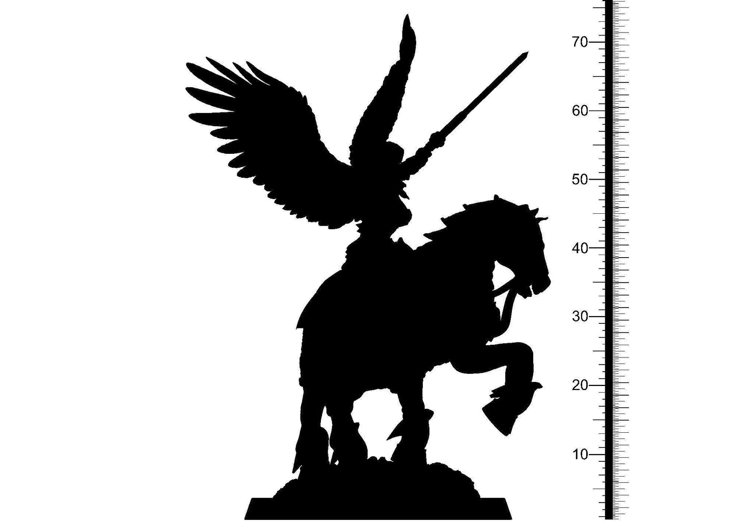 Mist Valkyrie Warrior Miniature | Ethereal Rider on Epic Steed for DnD 5e | 32mm Scale - Plague Miniatures