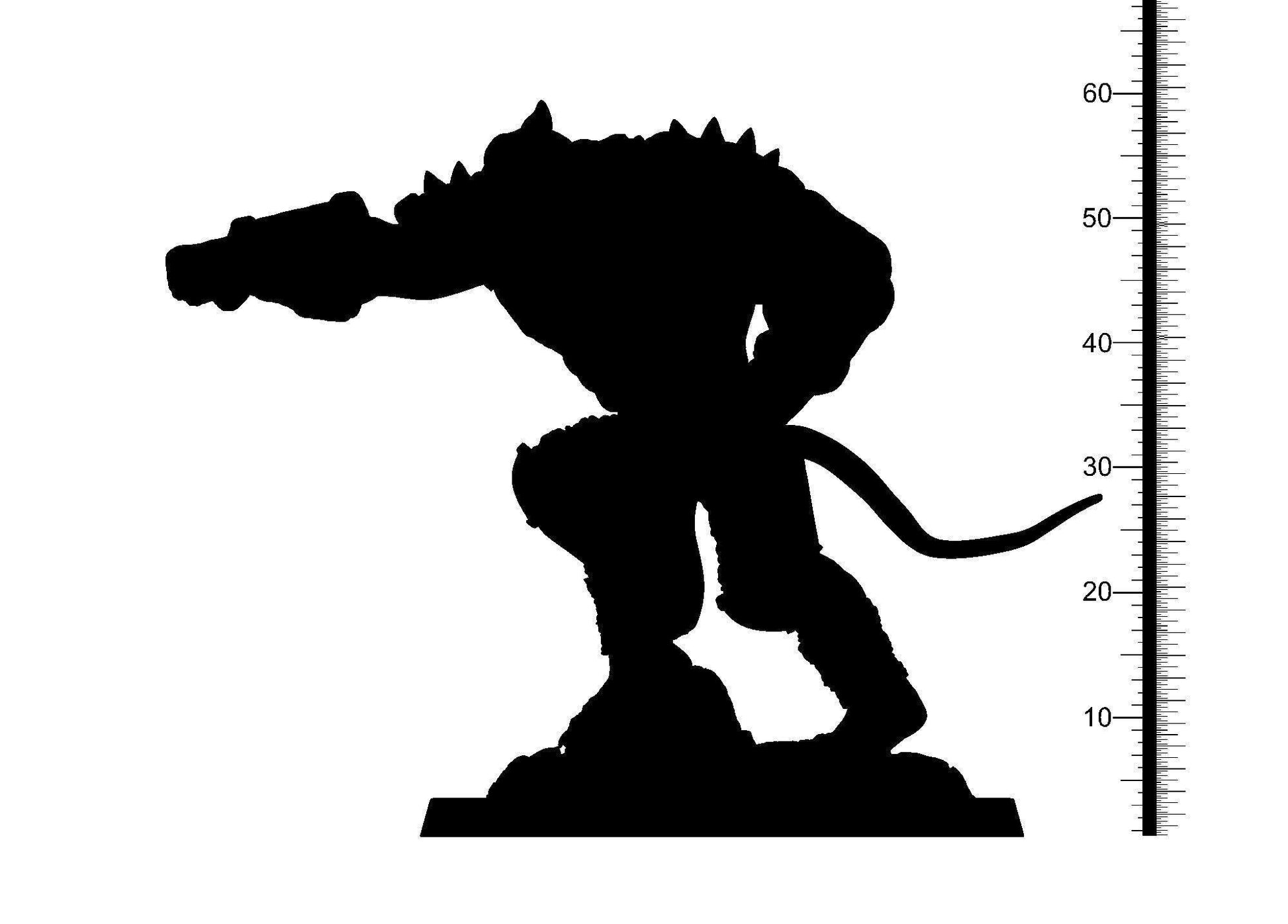 Mokong, Skaven Miniature | Unarmed Fist Fighter for Tabletop Brawls | 32mm Scale - Plague Miniatures