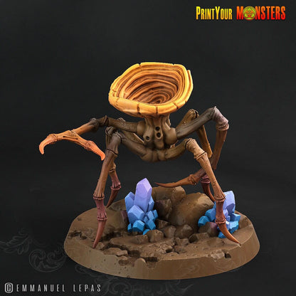 Mushroom Spider Miniatures Set | Fungal Arachnids of the Enchanted Woodlands - Plague Miniatures