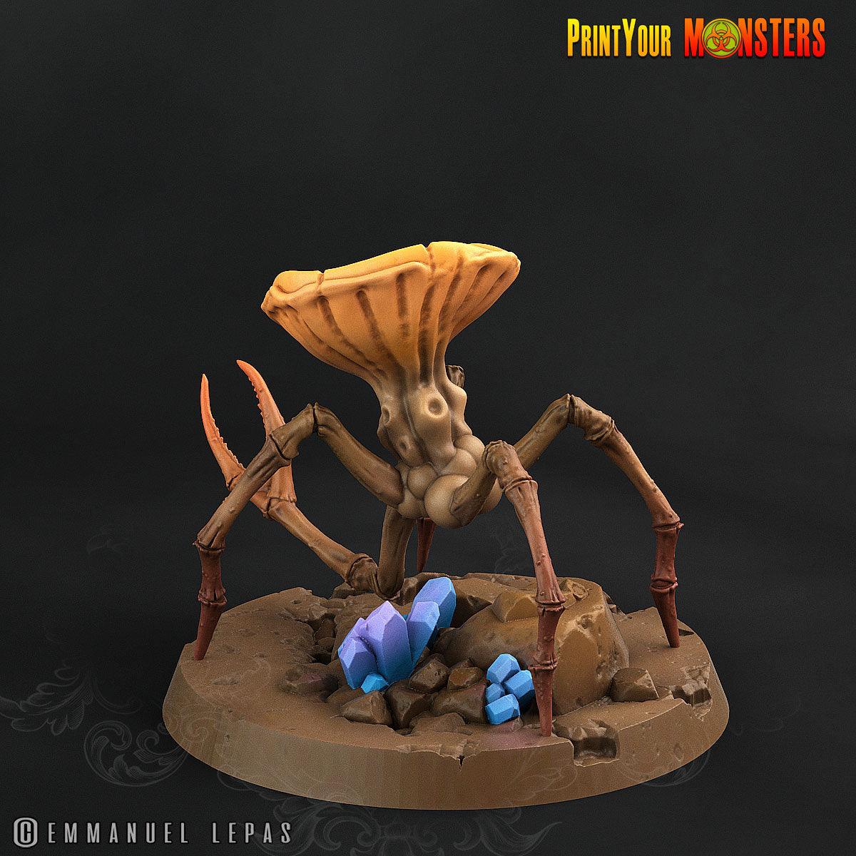 Mushroom Spiders Miniatures | Forest Monsters | Tabletop gaming | DnD Miniature | Dungeons and Dragons dnd monster miniatures fungi figure - Plague Miniatures shop for DnD Miniatures