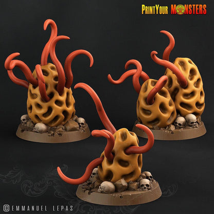 Mushroom Tentacle Monsters Set | Trio of Fungal Aberrations - Plague Miniatures