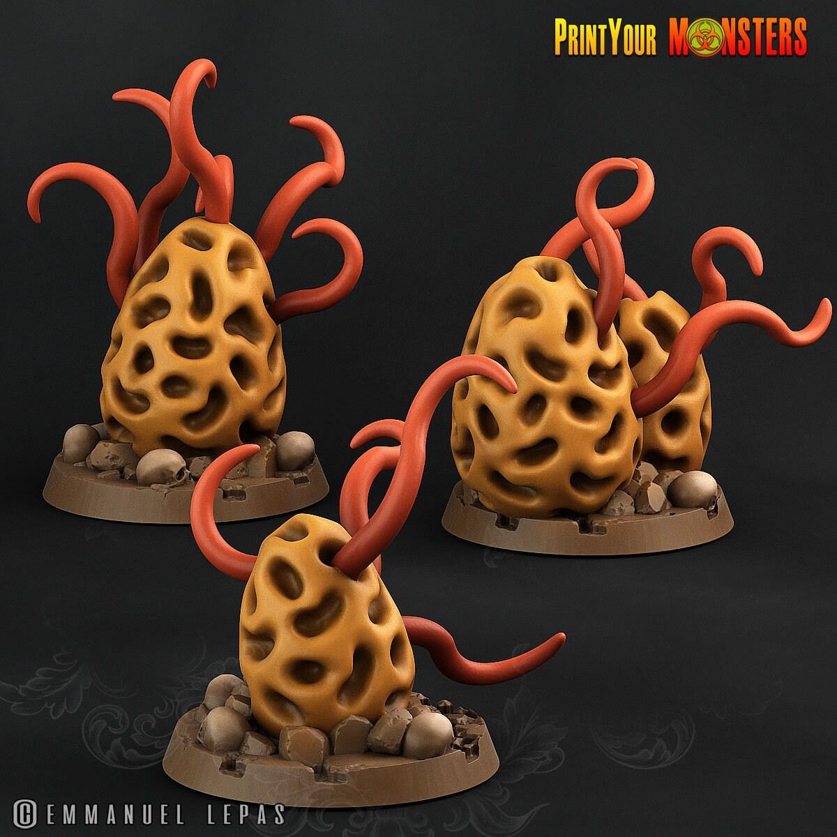 Mushroom Tentacle Monsters Set | Trio of Fungal Aberrations - Plague Miniatures