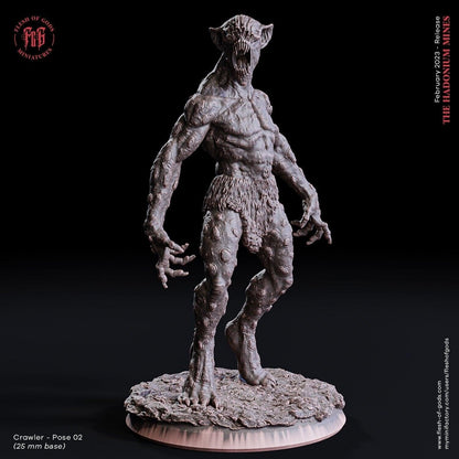 Mutant Crawler Miniature | Monstrous Mini for Tabletop Adventures | 32mm Scale - Plague Miniatures