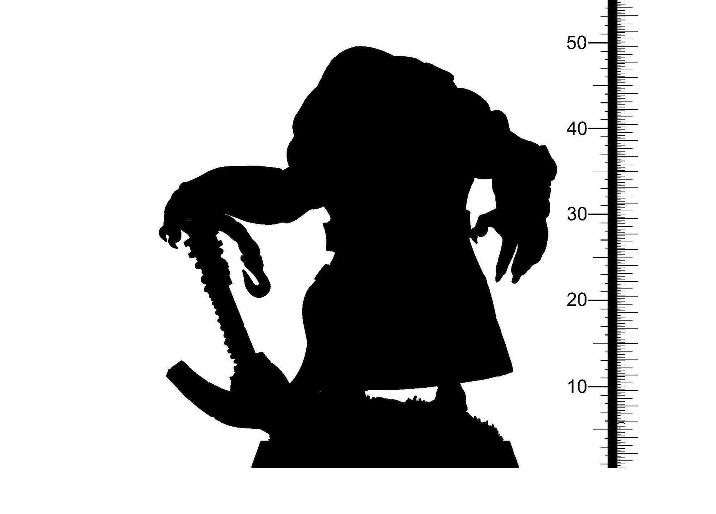 Myke, the Muscular Pirate Shark with an Anchor Miniature | Sea Adventure DnD Miniature | Pirate Sharkin 32mm Scale - Plague Miniatures