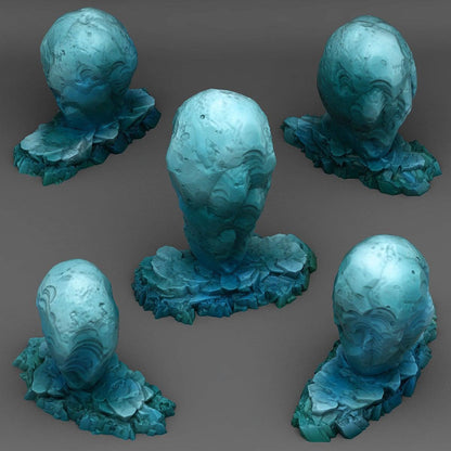 Mystical Ice Rocks Miniatures | Winter Wargaming Terrain | 28mm or 32mm Scale - Plague Miniatures