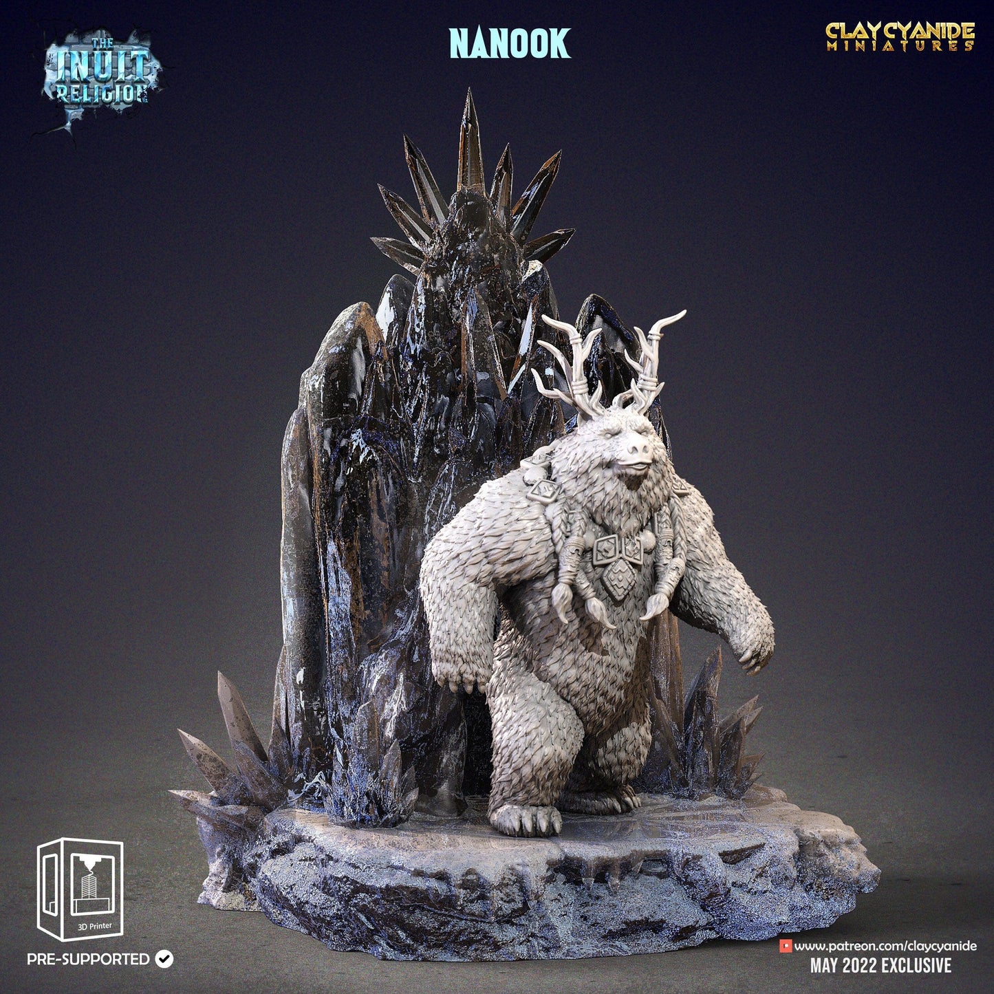 Nanook Miniature | Inuit Religion-Inspired Figure for Tabletop Gaming | 32mm Scale - Plague Miniatures shop for DnD Miniatures
