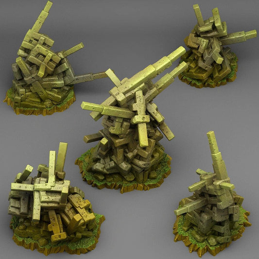 Natural Trap Stone Miniatures | Wargaming Terrain Set | 28mm or 32mm Scale - Plague Miniatures