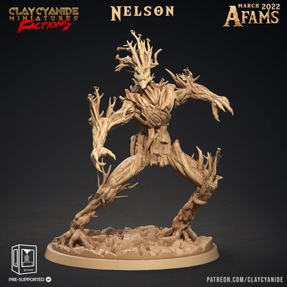 Nelson Treant Guardian Miniature | Forest Protector Figure for DnD and RPG | 32mm Scale - Plague Miniatures