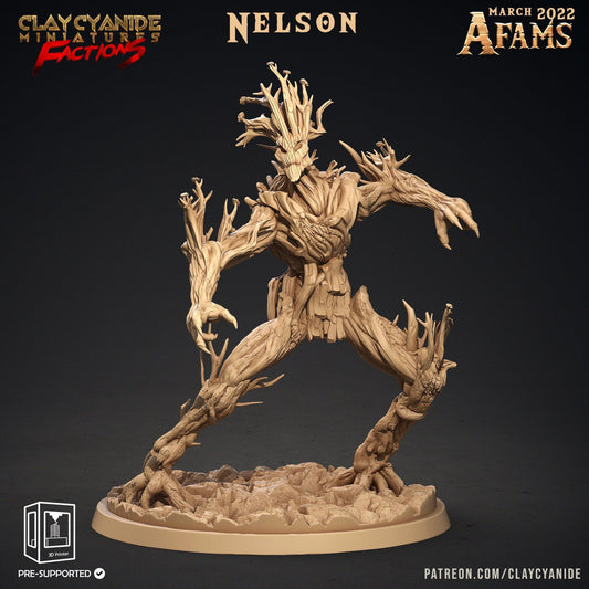 Nelson Treant Guardian Miniature | Forest Protector Figure for DnD and RPG | 32mm Scale - Plague Miniatures