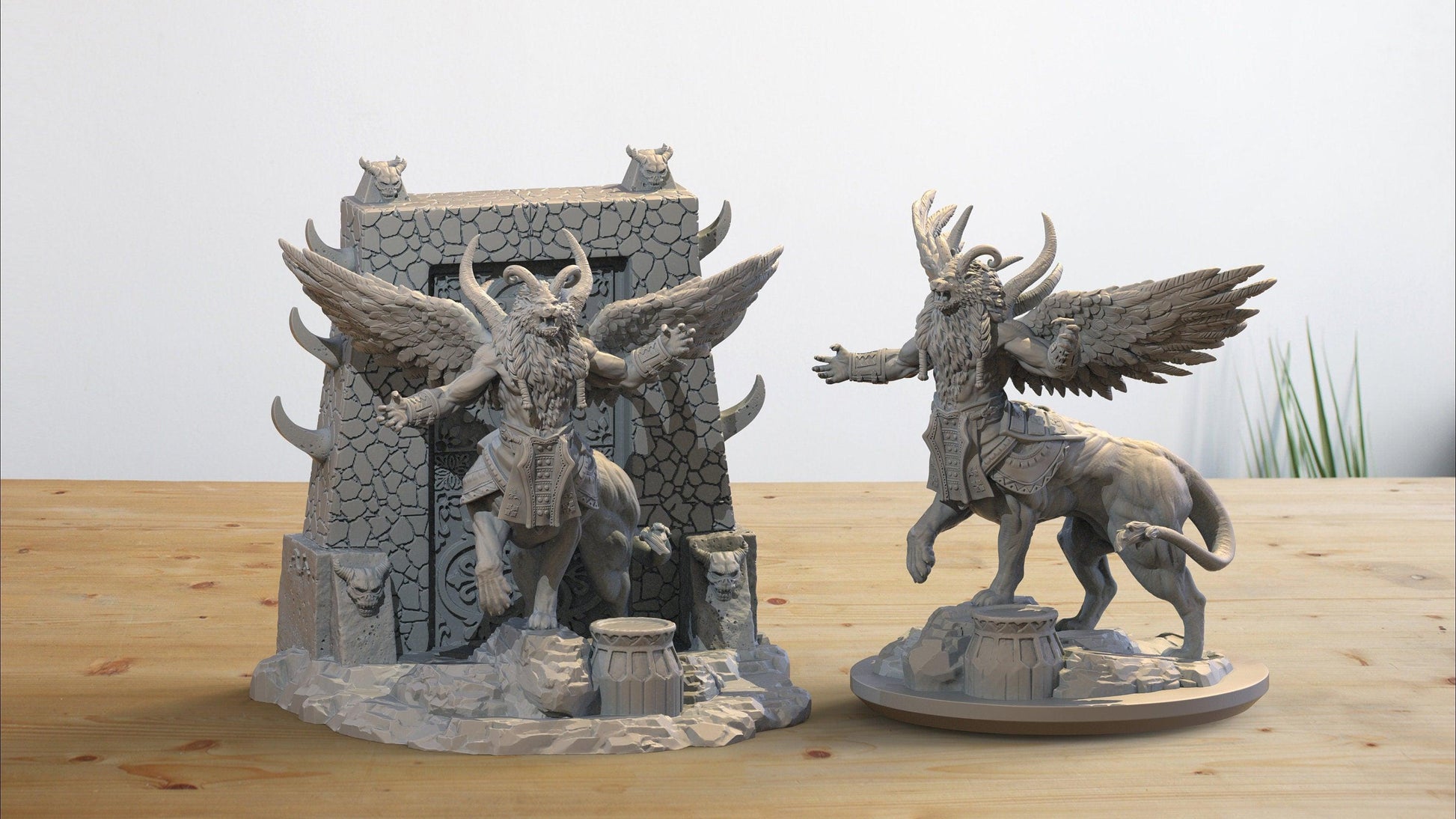 Nergal Miniature | Demon Lord Diorama Set | 32mm Scale - Plague Miniatures