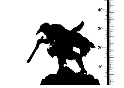Newton Kenku Miniature | DnD 5e | Dungeons and Dragons Feathered Miniature | 32mm Scale - Plague Miniatures