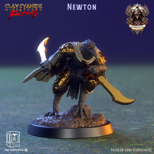 Newton Kenku Miniature | DnD 5e | Dungeons and Dragons Feathered Miniature | 32mm Scale - Plague Miniatures
