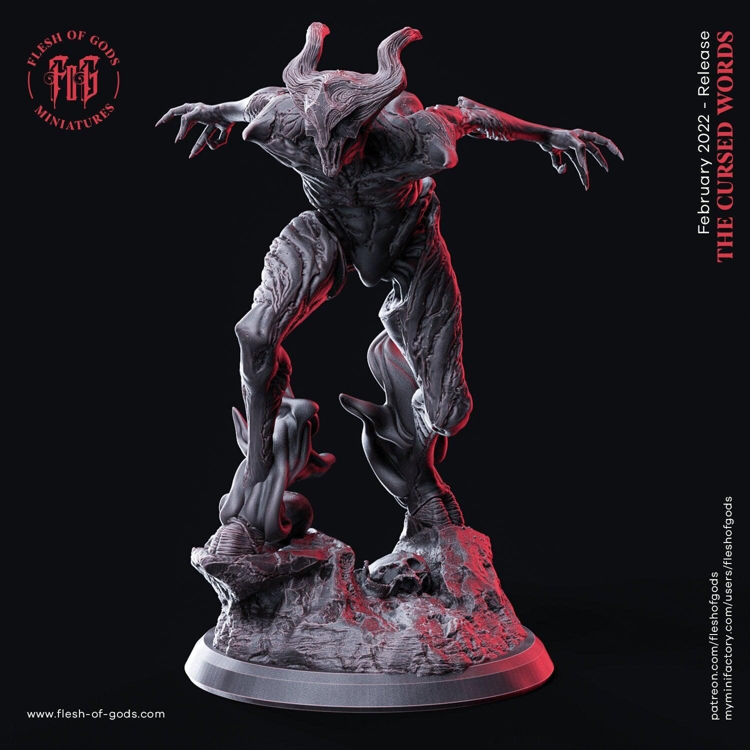 Nightwalker Monster Miniature | Malevolent Horror for Tabletop Terrors | 75mm Base - Plague Miniatures
