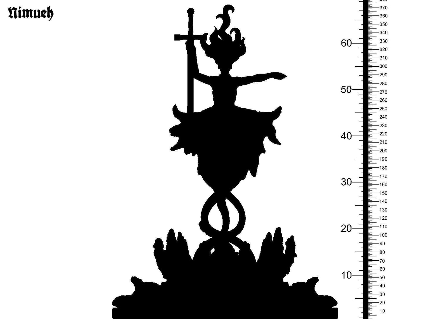 Nimueh Miniature | Lady of the Lake - Enchanting Figure for Tabletop RPGs | 32mm Scale - Plague Miniatures