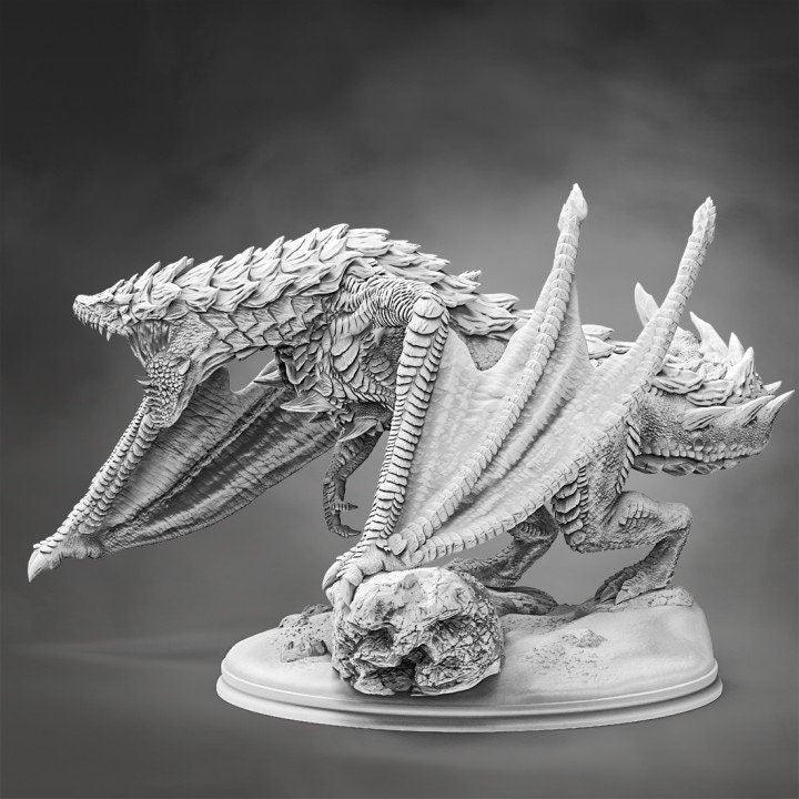 Nolret, Eater of All Miniature | Dragon Monstrosity of Devouring Dread - Plague Miniatures