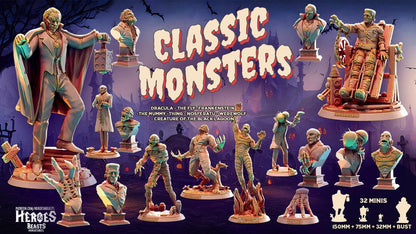 Nosferatu Miniature Bust Miniature | Classic Monsters | Resin Display DnD Miniature | Dungeons and Dragons, DnD 5e Feature Film Theatre - Plague Miniatures