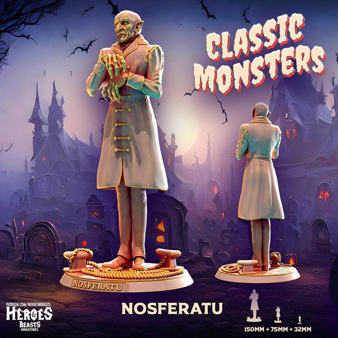 Nosferatu Miniature Bust Miniature | Classic Monsters | Resin Display DnD Miniature | Dungeons and Dragons, DnD 5e Feature Film Theatre - Plague Miniatures