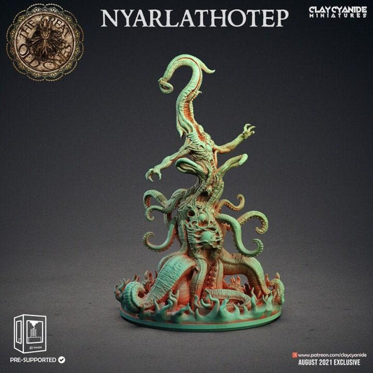 Nyarlathotep Miniature | Clay Cyanide | Great Old Ones | Tabletop Gaming | DnD Miniature | Dungeons and Dragons Cthulhu Statue monster - Plague Miniatures shop for DnD Miniatures