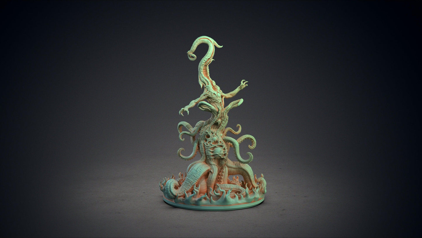 Nyarlathotep Miniature | Clay Cyanide | Great Old Ones | Tabletop Gaming | DnD Miniature | Dungeons and Dragons Cthulhu Statue monster - Plague Miniatures shop for DnD Miniatures