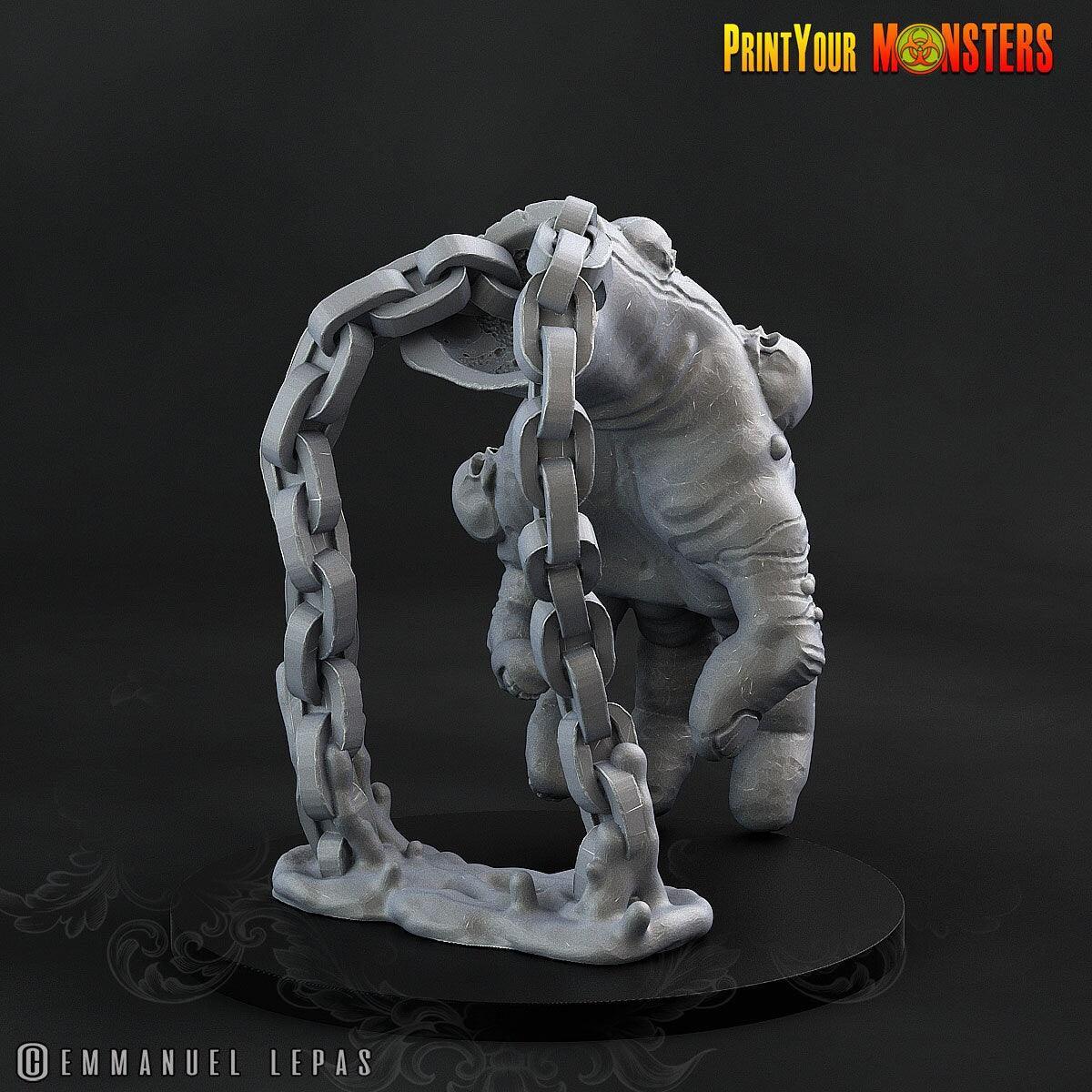 Oculomains, the Chained Guardians Miniature | Enforcers of Infernal Law | 50mm Base - Plague Miniatures