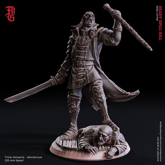 Old Time Vampire Miniature | Monstrous Form for DnD Nightmares | 32mm Scale - Plague Miniatures