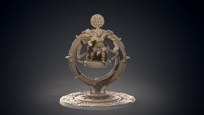 Ometeotl Aztec God Miniature | Divine Presence for DnD | 32mm Scale - Plague Miniatures