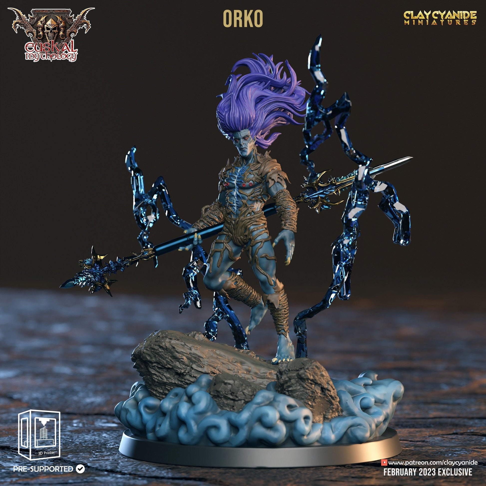 Orko Miniature | God of Storms | 32mm Scale - Plague Miniatures