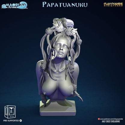 Papatūānuku Bust Resin Statue | Sacred Earth Mother Decor - Plague Miniatures