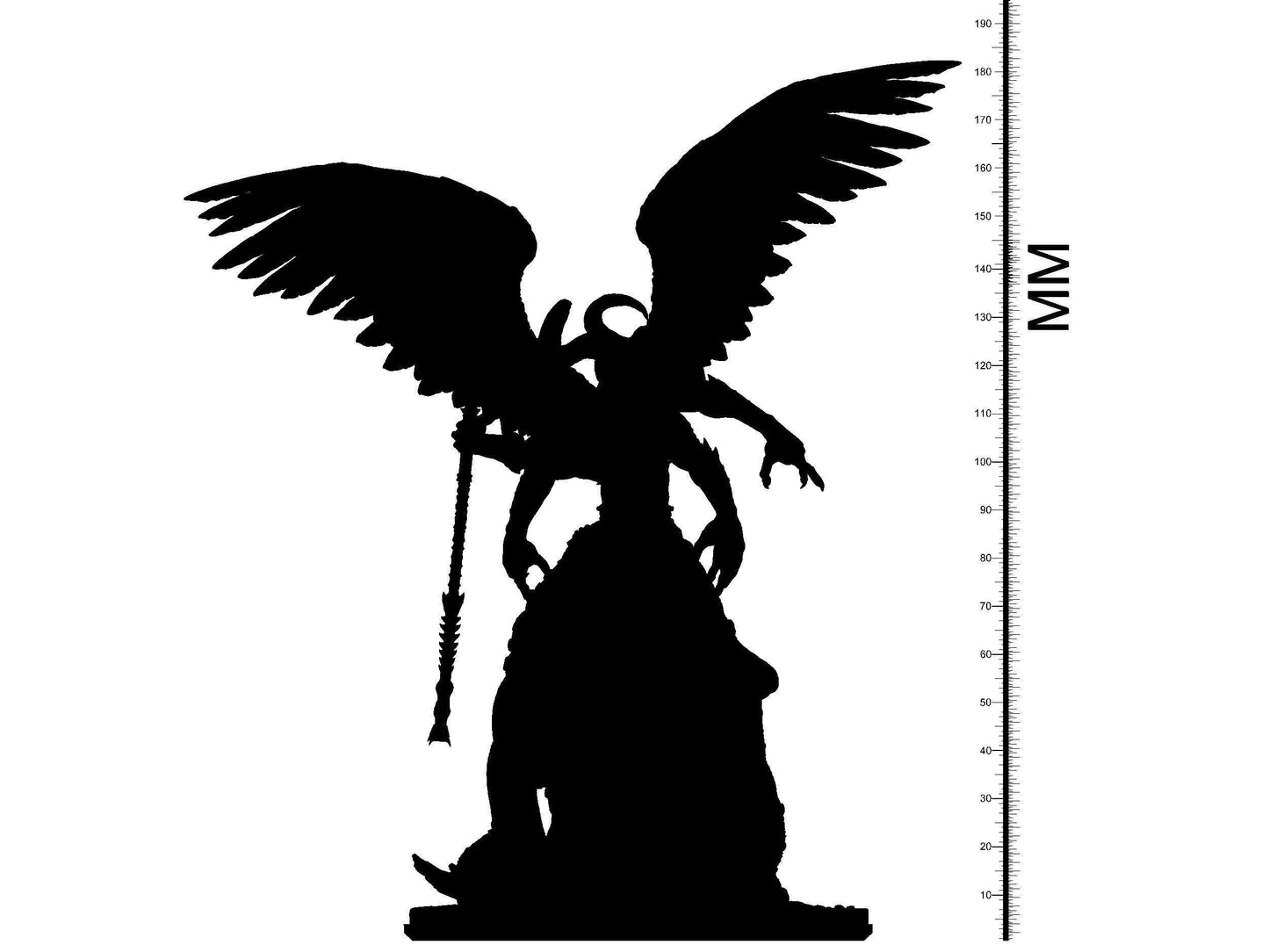 Pazuzu Miniature | Winged Demon Lord Sculpture | 32mm Scale - Plague Miniatures