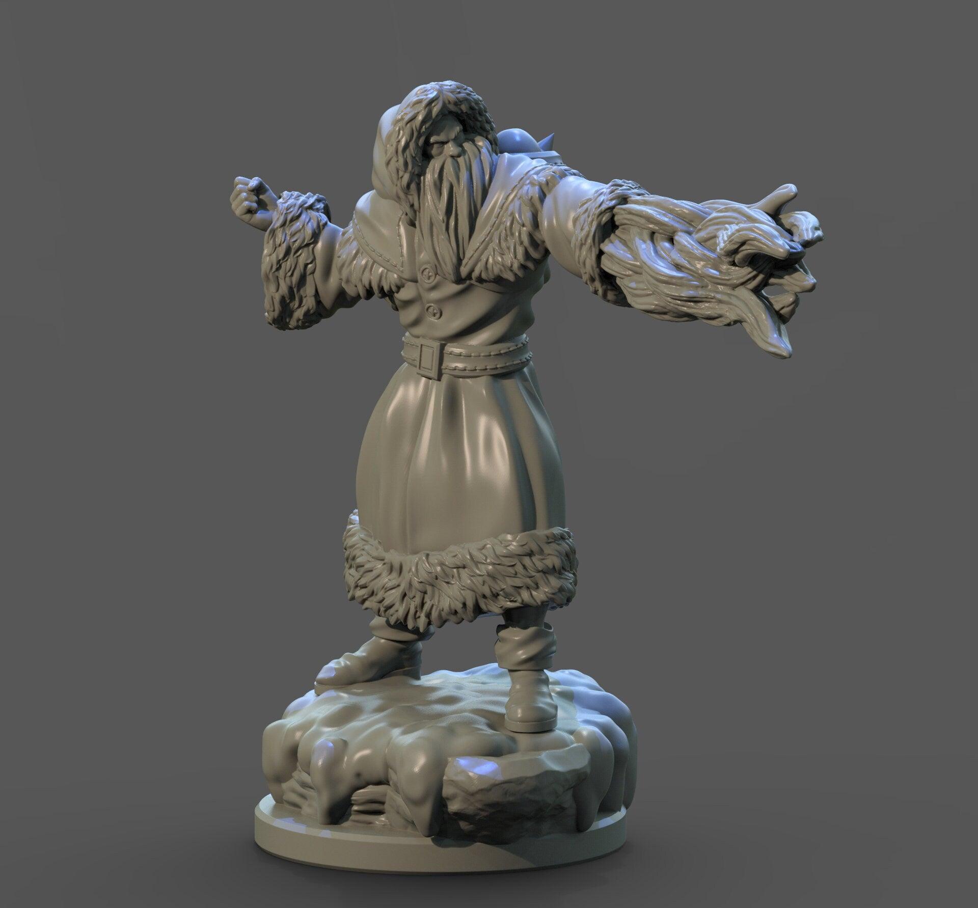 Pere Fouettard Christmas Miniature | Dark Festive Figure for Tabletop Adventure | 32mm Scale - Plague Miniatures