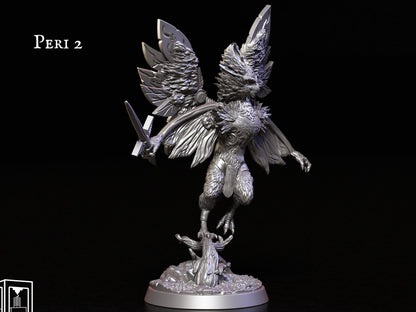 Peri Winged Spirit Miniature | 32mm Scale - Plague Miniatures