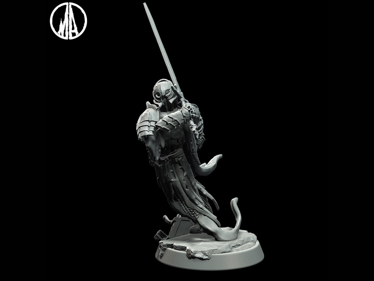 Phantom Miniature Undead miniature Skeleton Miniature - 3 Poses - 28mm scale Tabletop gaming DnD Miniature Dungeons and Dragons,dnd 5e - Plague Miniatures