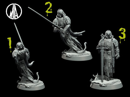 Phantom Miniature Undead miniature Skeleton Miniature - 3 Poses - 28mm scale Tabletop gaming DnD Miniature Dungeons and Dragons,dnd 5e - Plague Miniatures