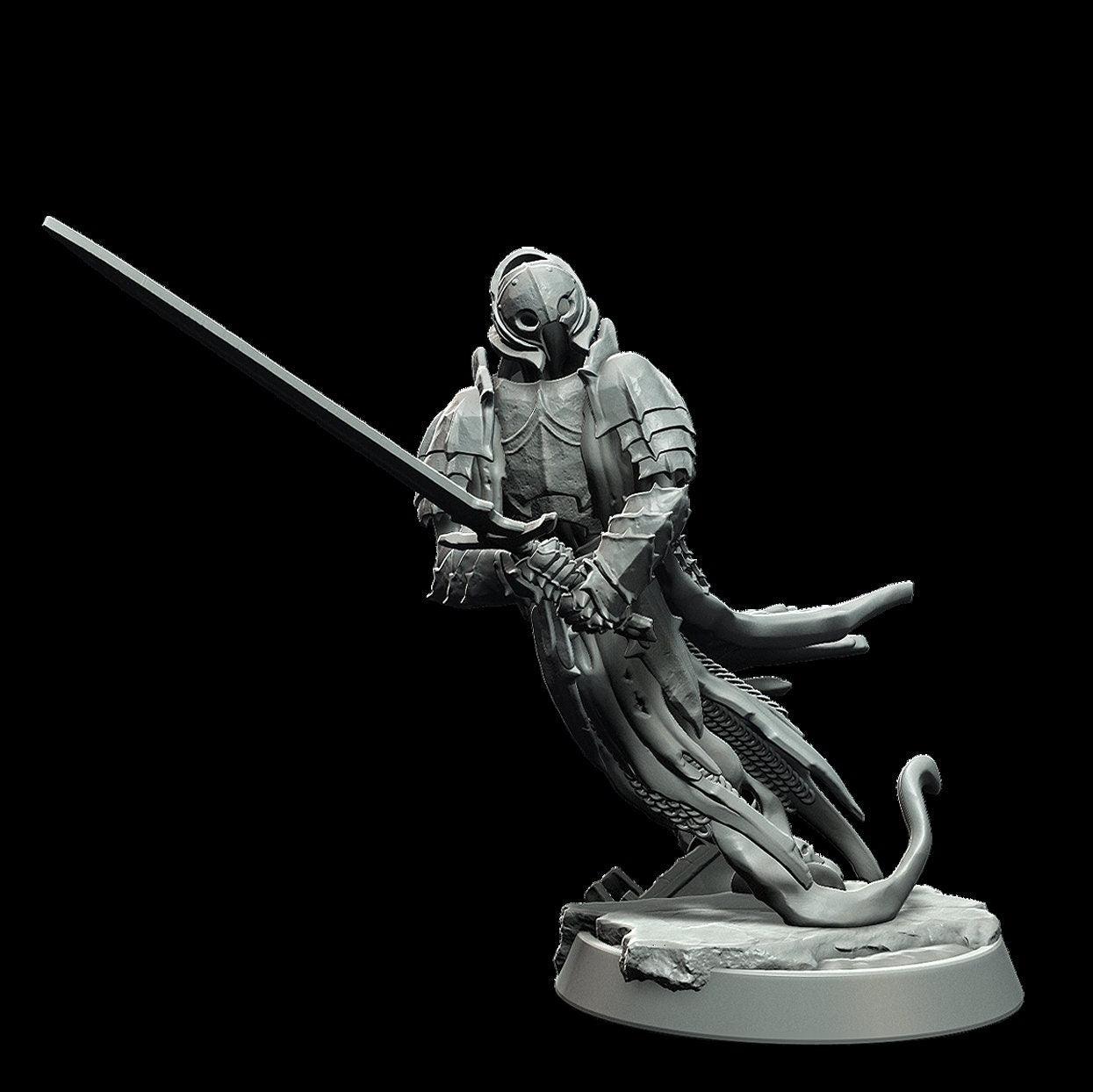 Phantom Miniature Undead miniature Skeleton Miniature - 3 Poses - 28mm scale Tabletop gaming DnD Miniature Dungeons and Dragons,dnd 5e - Plague Miniatures