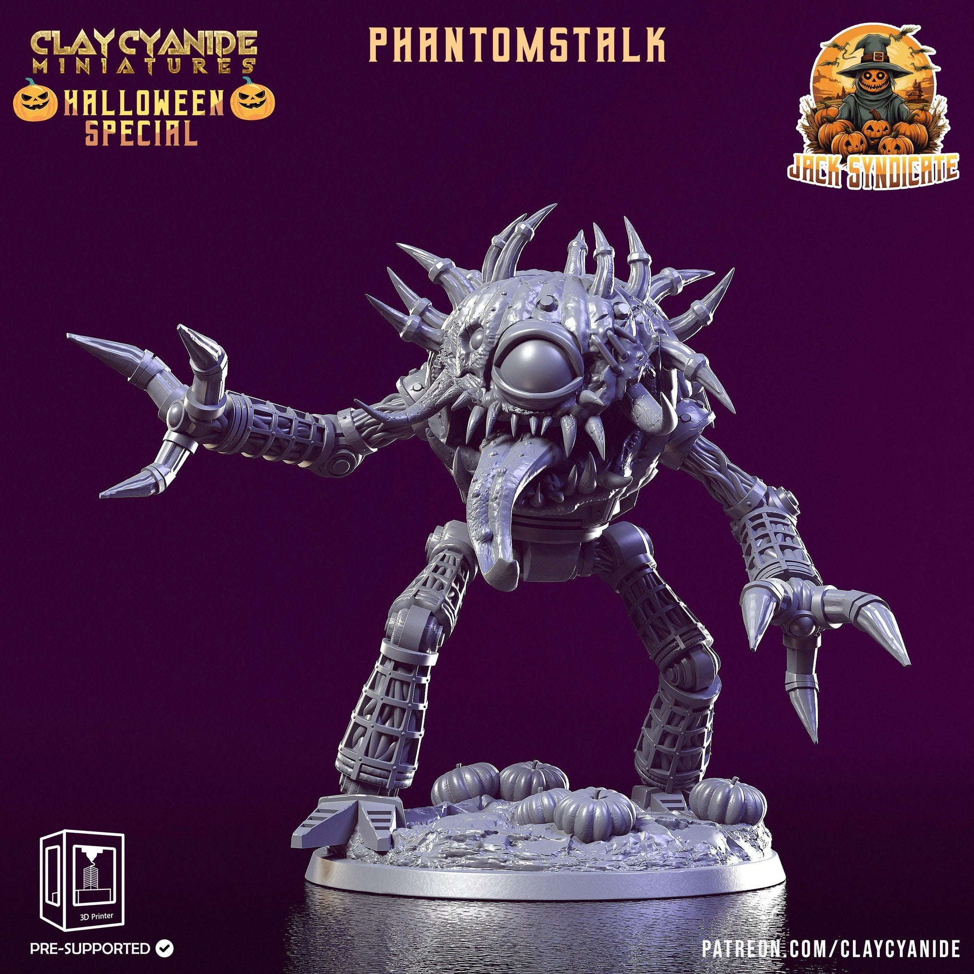 Phantomstalk DnD Skeleton Miniature | Eerie Halloween Monster | 32mm Scale - Plague Miniatures shop for DnD Miniatures