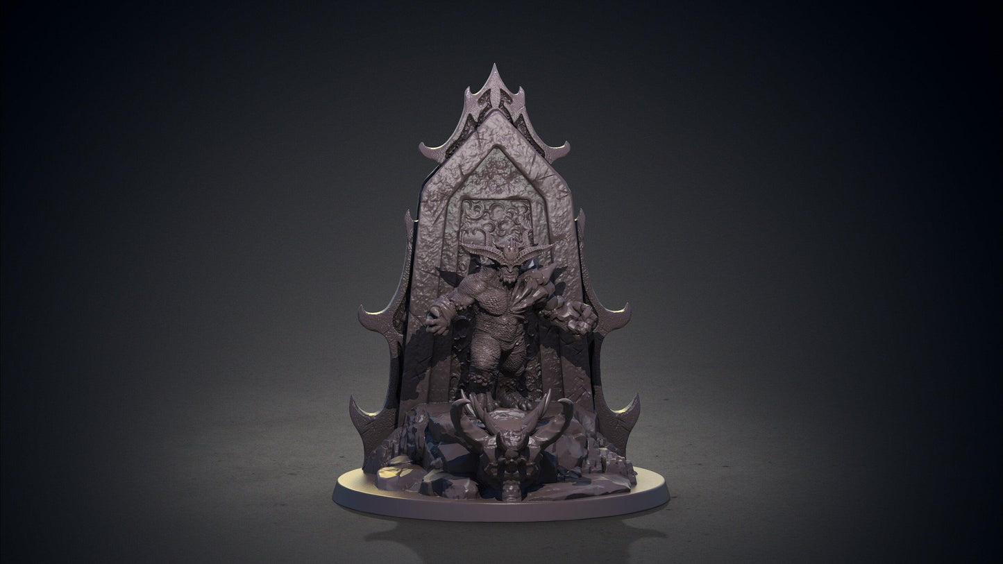 Phlegyas Demon Miniature | Guardian of the Burning Marshes | 32mm Scale - Plague Miniatures