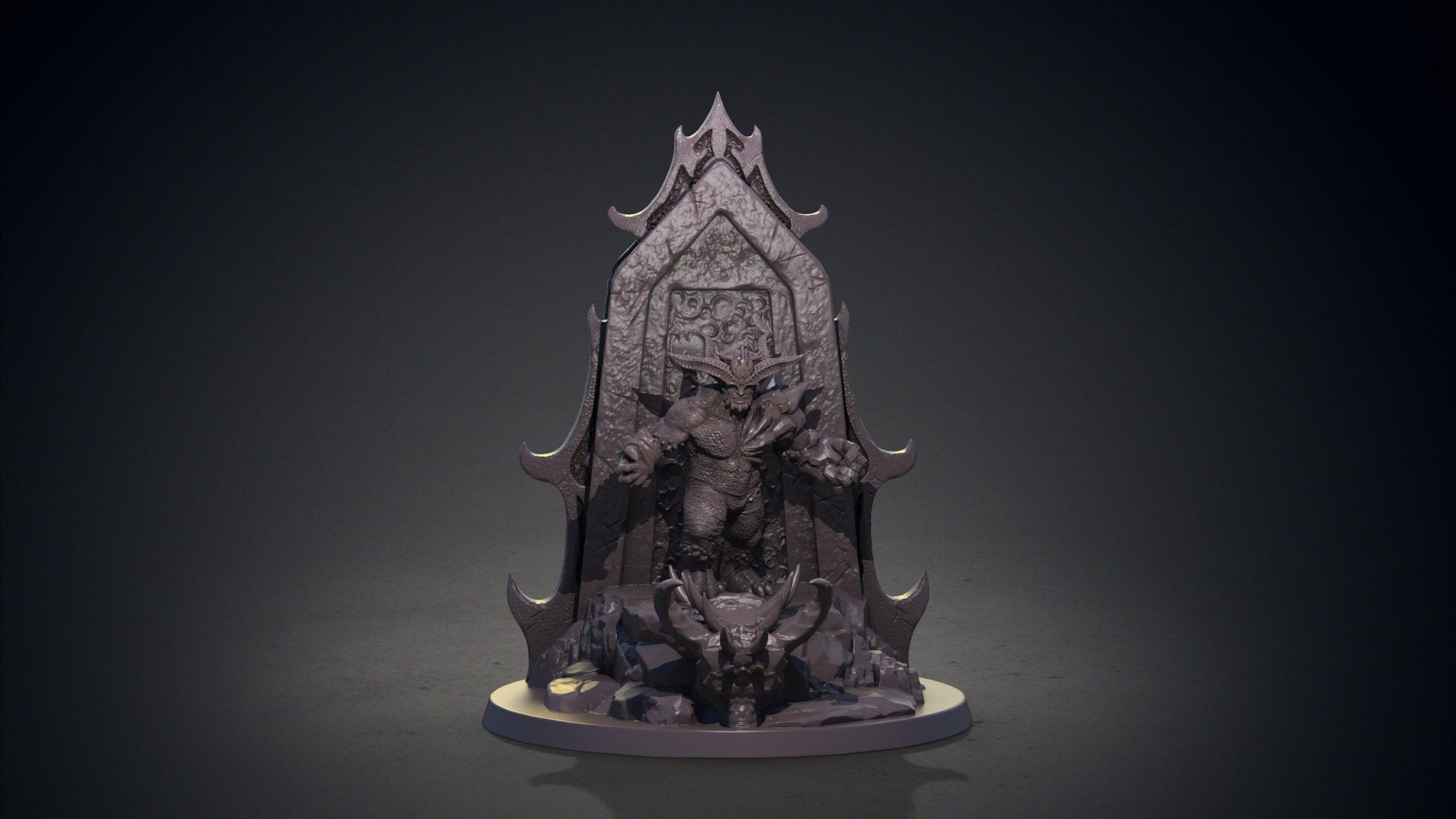 Phlegyas Demon Miniature | Guardian of the Burning Marshes | 32mm Scale - Plague Miniatures