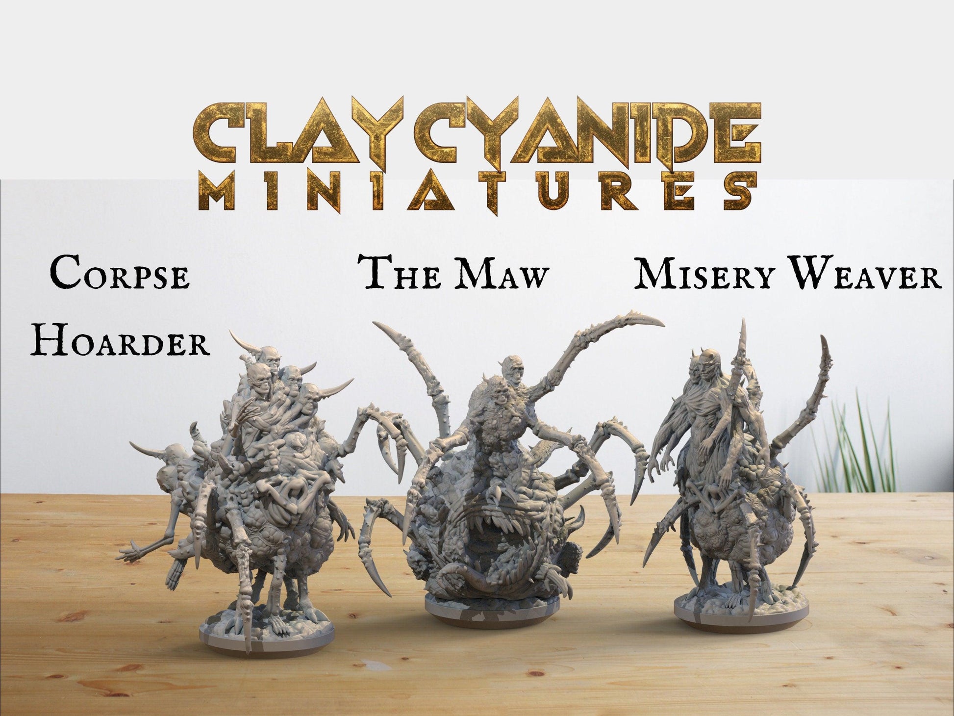 Plague Crawlers Miniature Set | Arachnid Aberrations | 32mm Scale - Plague Miniatures