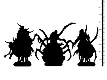 Plague Crawlers Miniature Set | Arachnid Aberrations | 32mm Scale - Plague Miniatures