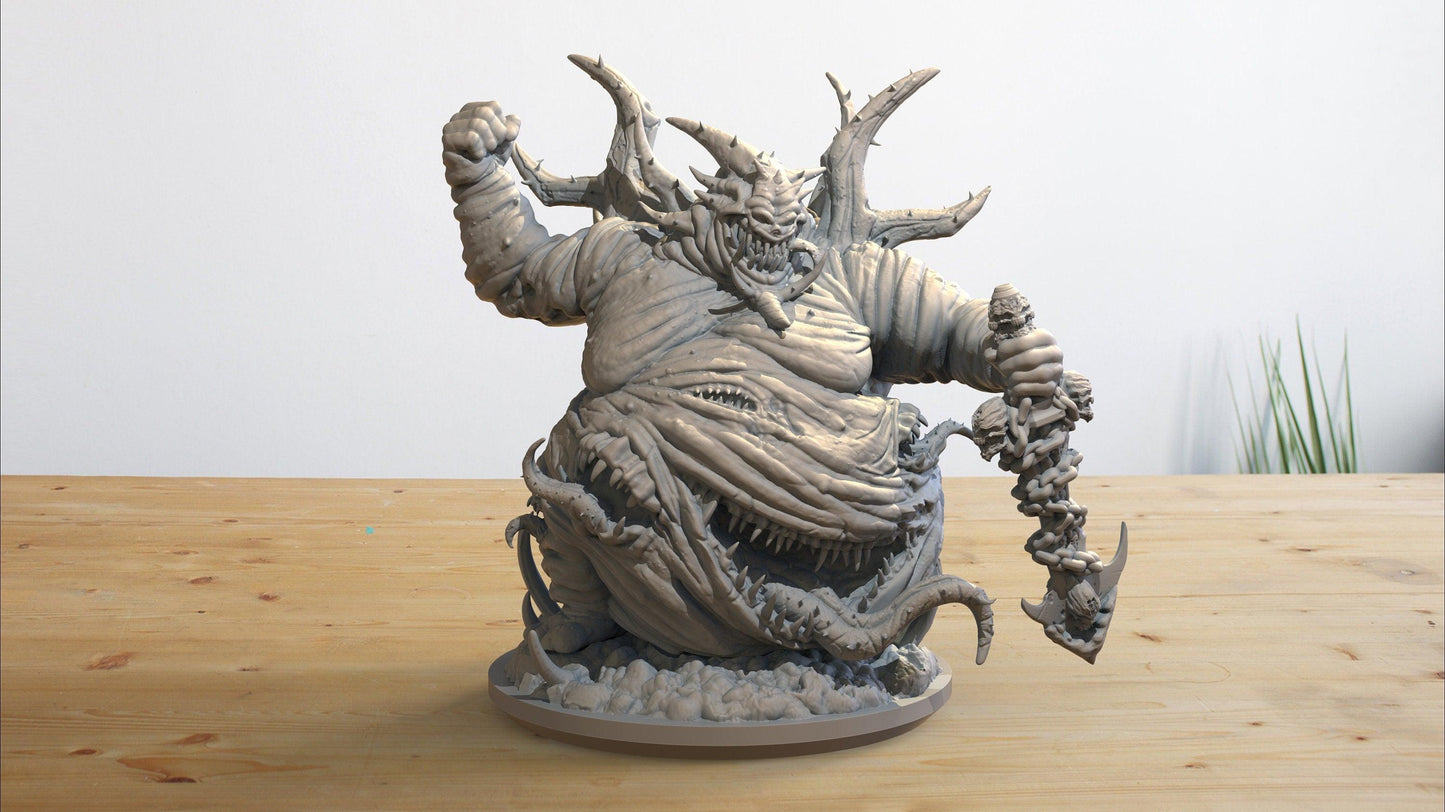 Plague Golem Miniature | Pestilent monster for Dungeons and Dragons | 32mm Scale - Plague Miniatures
