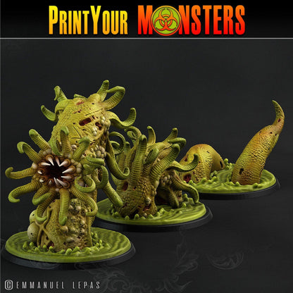 Plague Worm Miniatures | Customizable Worm for Tabletop Games - Plague Miniatures