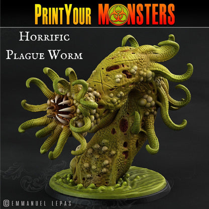 Plague Worm Miniatures | Customizable Worm for Tabletop Games - Plague Miniatures