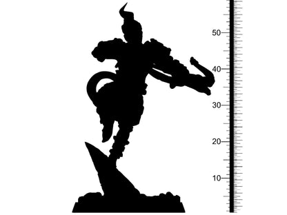 Qi Jiguang Apefolk Archer Miniature | Varana Hero for Tabletop Adventures | 32mm Scale - Plague Miniatures