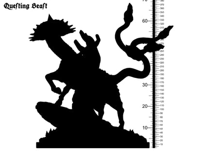 Questing Beast Miniature | Mythical Creature for Legendary Tabletop Adventures | 32mm Scale - Plague Miniatures