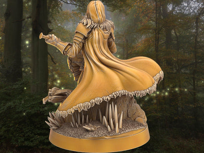 Ranger Miniature - Salgor Greybriar | Dragon's Forge | 32mm Scale DnD 5e | DnD ranger | DnD Miniature | Dungeons and Dragon - Plague Miniatures