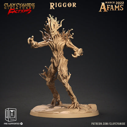 Riggor Treant Guardian Miniature | Fantasy Forest Protector | 32mm Scale - Plague Miniatures